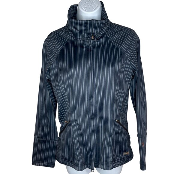 Kerrits Womens Small Striped Jacket With Zipper & Pockets 75a - Picture 2 of 7